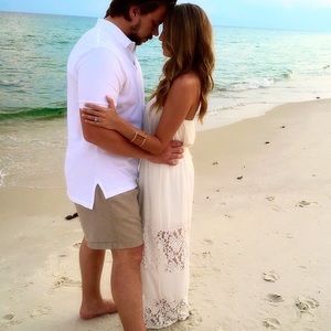 Ivory Strapless Maxi Dress Boutique